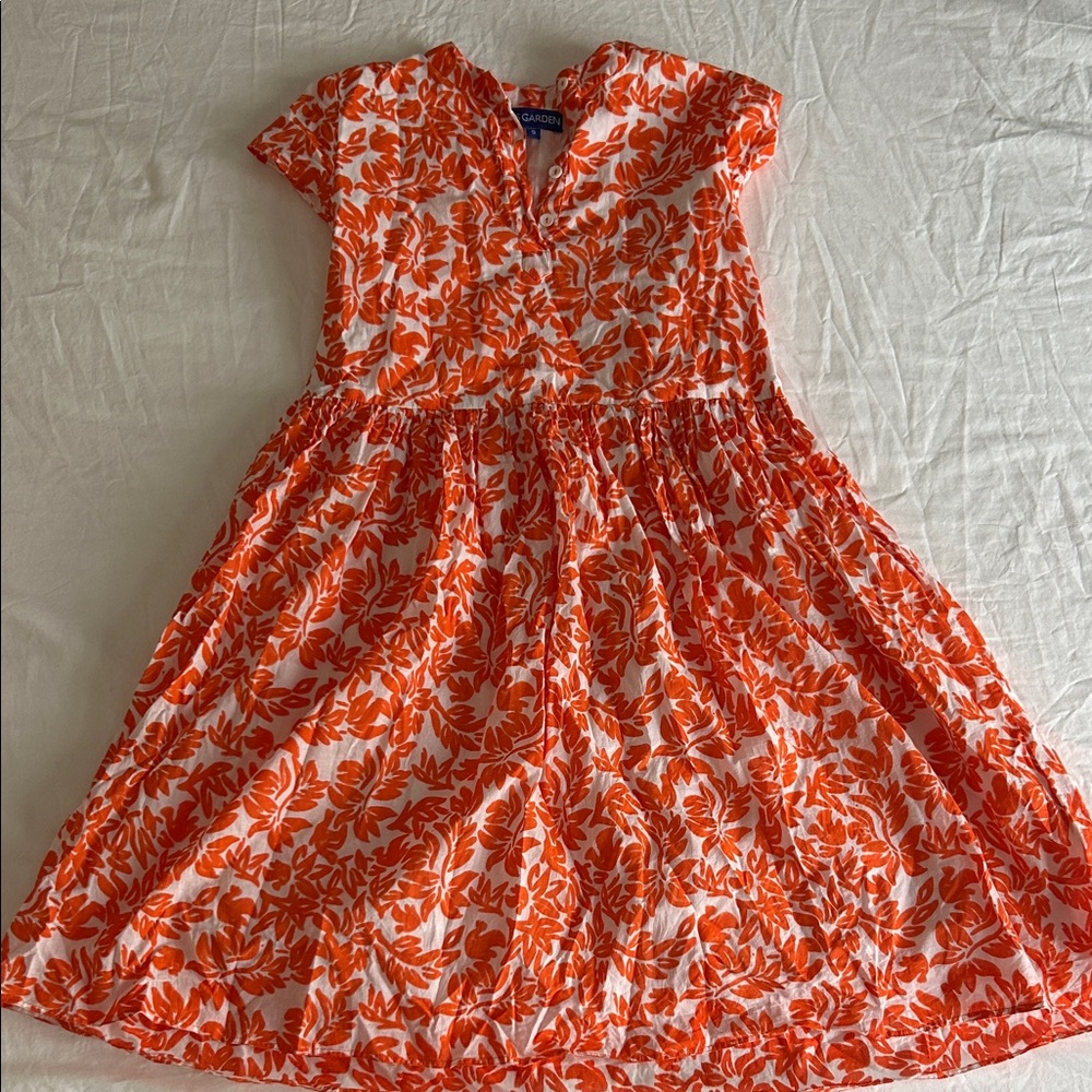 Floral Orange Dress